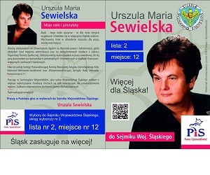 [Katowice] Urszula Maria Sewielska – kandydatka do Sejmiku