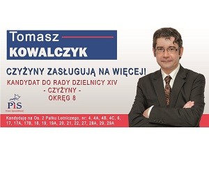 [Kraków] Tomasz Kowalczyk – kandydat do Rady Dzielnicy