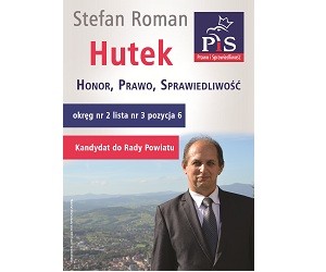 [Limanowa] Stefan Hutek – kandydat do Rady Powiatu