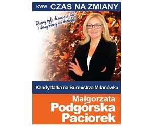 [Milanówek] Małgorzata Podgórska-Paciorek – kandydatka na Burmistrza