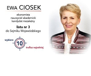 [Poznań] Ewa Ciosek – kandydatka do Sejmiku