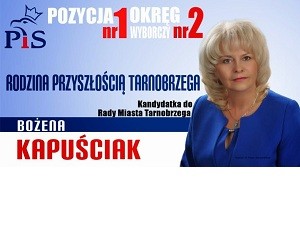 [Tarnobrzeg] Bożena Kapuściak – kandydatka do Rady Miasta