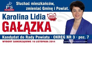[Łochów] Karolina Gałązka – kandydatka do Rady Powiatu