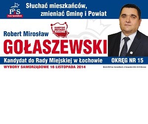 [Łochów] Robert Gołaszewski – kandydat do Rady Miasta