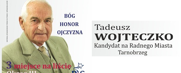 Tadeusz Wojteczko – Kandydat do Rady Miasta Tarnobrzega