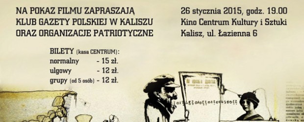 Kalisz – projekcja II cz. filmu G. Brauna „Transformacja”, 26 stycznia