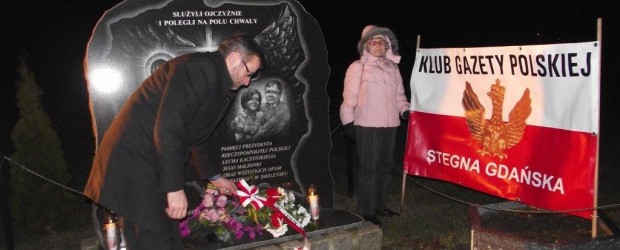 Miesięcznica tragedii smoleńskiej w Stegnie – 10 lutego 2015 r.