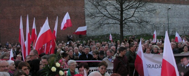 Kraków – Msza św. w intencji śp. Pary Prezydenckiej i wszystkich Ofiar Tragedii Smoleńskiej w 5 rocznicę śmierci, 10 kwietnia