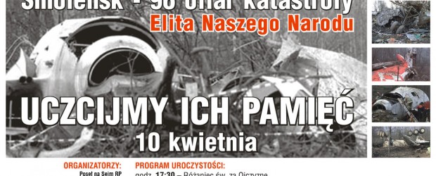 Sandomierz – uroczystości 5 rocznicy tragedii smoleńskiej, 10 kwietnia