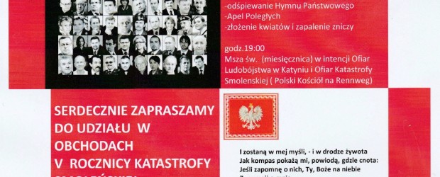 Wiedeń II –  Msze św. w intencji Ofiar tragedii smoleńskiej, 10 kwietnia