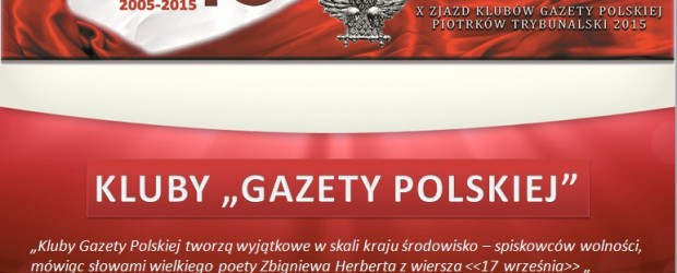 [Prezentacja] Omówienie 10-letniej działalność Klubów „Gazety Polskiej” (wideo)