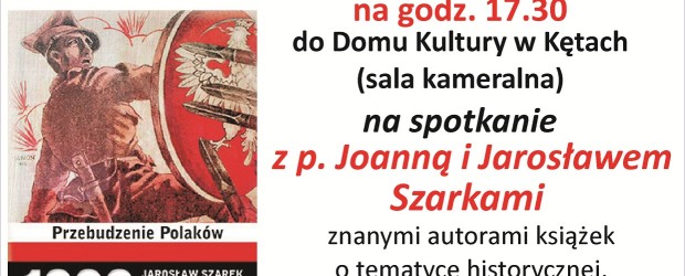 Kęty – spotkanie z Joanną i Jarosławem Szarkami, znanymi autorami książek o tematyce historycznej, 16 września