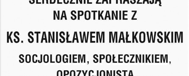 Śrem – spotkanie z ks. Stanisławem Małkowskim, 20 września