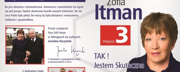 Zofia Itman – kandydatka do Sejmu z Klubu „GP” Konin