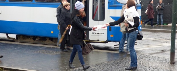 Promocja „Gazety Polskiej Codziennie” w Krakowie