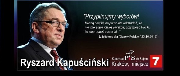 Ryszard Kapuściński – NASZ KANDYDAT W KRAKOWIE – WIDEO