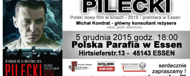 Essen – projekcja filmu o rotmistrzu Pileckim, 5 grudnia