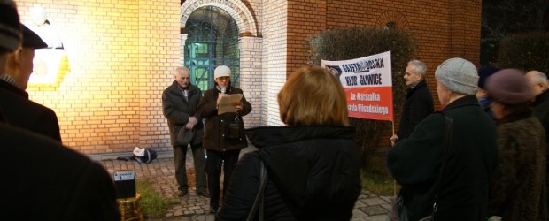 Miesięcznica tragedii smoleńskiej w Gliwicach