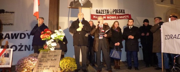 Kraków – miesięcznica tragedii smoleńskiej w grudniu