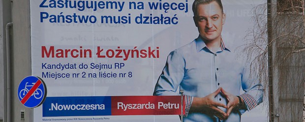 „Nowoczesna” kampania wyborcza trwa w Dzierżoniowie mimo zimy