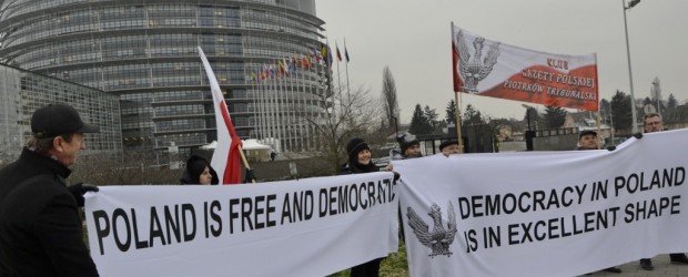 Pikieta Klubów GP i Solidarni 2010 w Strasburgu – wideo