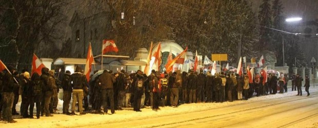 Demonstracja poparcia dla Prezydenta A. Dudy i rządu Pani Premier B. Szydło w Wiedniu