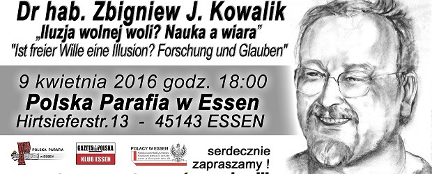 Polski Wieczór w Essen – spotkanie z dr. hab. Zbigniewem Kawalikiem, 9 kwietnia