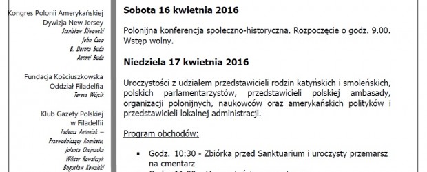 Obchody VI rocznicy tragedii smoleńskiej w Amerykańskiej Częstochowie 16-17 kwietnia