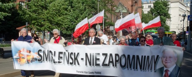 Poznań – 74 miesięcznicę Tragedii Smoleńskiej.