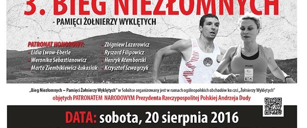 3. EDYCJA BIEGU NIEZŁOMNYCH – 20 SIERPNIA 2016