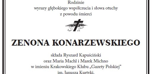 Wyrazy głębokiego współczucia i słowa otuchy…