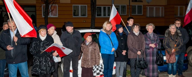 Lubin: miesięcznica tragedii smoleńskiej, 10 listopada