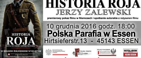 Essen – seans filmu „Historia Roja” oraz spotkanie z reż. Jerzym Zalewskim,10 grudnia,
