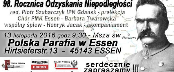 Essen: Święto Niepodległości naszej Ojczyzny