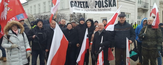 Klub GP z Dąbrowy Górniczej – demonstracja w obronie demokracji, Warszawa 18.12.2016r