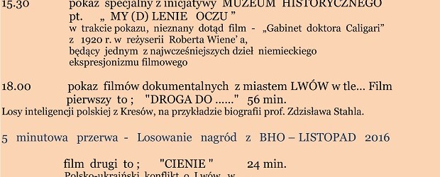 Kraków: Kino Mirko – cykl filmów BÓG-HONOR-OJCZYZNA, 18 grudnia
