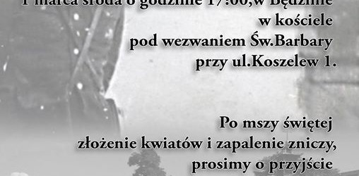 Będzin II – Msza św. w intencji Żołnierzy Wyklętych, 1 marca