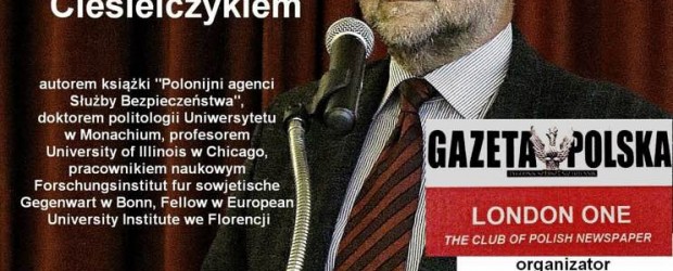 Londyn: spotkanie z dr. Stanisławem Ciesielczyka