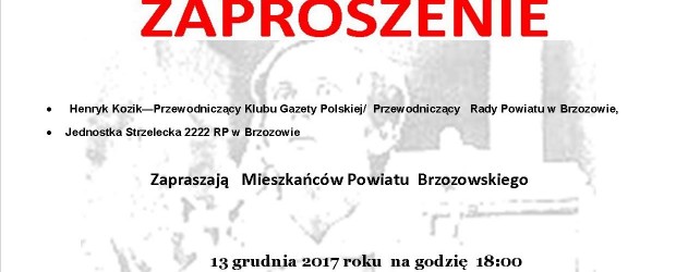 Brzozów – Msza św. w intencji Ojczyzny, 13 grudnia, g. 18
