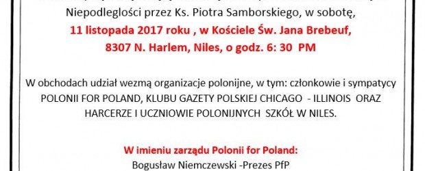 Chicago-Illinois – uroczyste obchody Narodowego Święta Niepodległości, 11 listopada