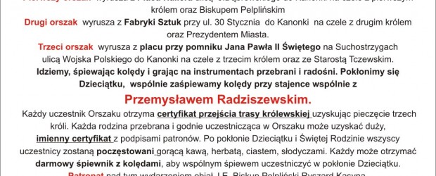 Tczew – Orszak Trzech Króli, 6 stycznia