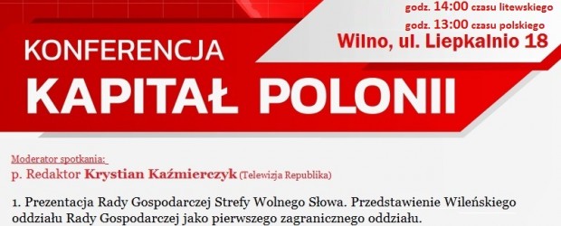 TRANSMISJA Pierwszy zagraniczny oddział Rady Gospodarczej Strefy Wolnego Słowa