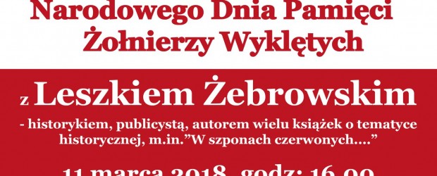 Wadowice – Zaproszenie – Spotkanie z Leszkiem Żebrowskim 11.03 godz. 16.00