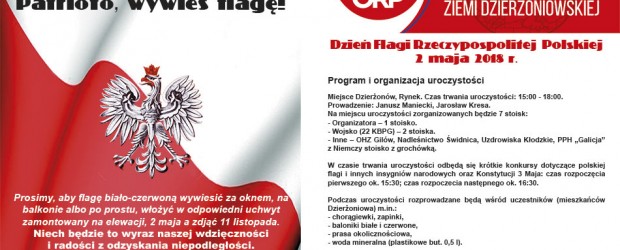 Dzierżoniów II – Zaproszenie na Dzień Flagi (2.05 godz. 15:00)