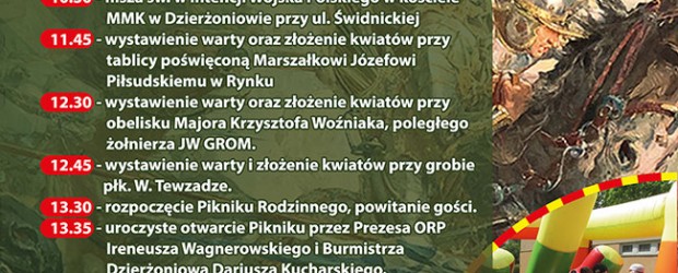 Dzierżoniów II: Zaproszenie – Święto Wojska Polskiego. 15 sierpnia godz. 13:30