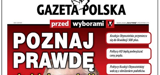 Od środy specjalny dodatek do „GP”! „Gazeta Polska przed wyborami” w 2 milionach egzemplarzy!