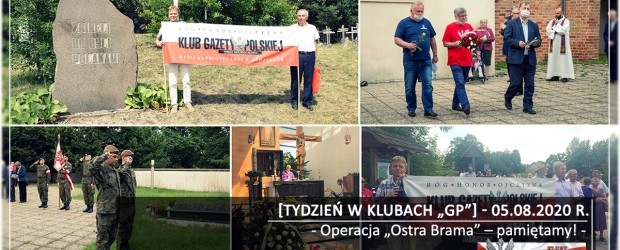 [Tydzień w Klubach „GP”] Operacja „Ostra Brama” – pamiętamy!