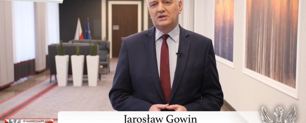 Wicepremier Jarosław Gowin – pozdrowienia na Zjazd Klubów Gazety Polskiej