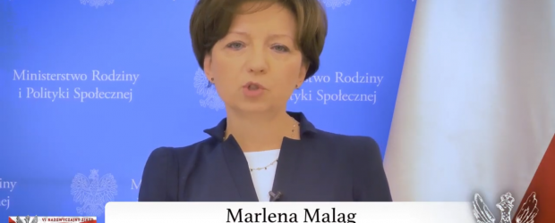 Minister Marlena Maląg z pozdrowieniami dla Klubów Gazety Polskiej (wideo)