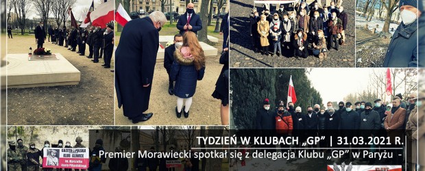TYDZIEŃ W KLUBACH „GP” I Premier Morawiecki spotkał się z delegacja Klubu „GP” w Paryżu